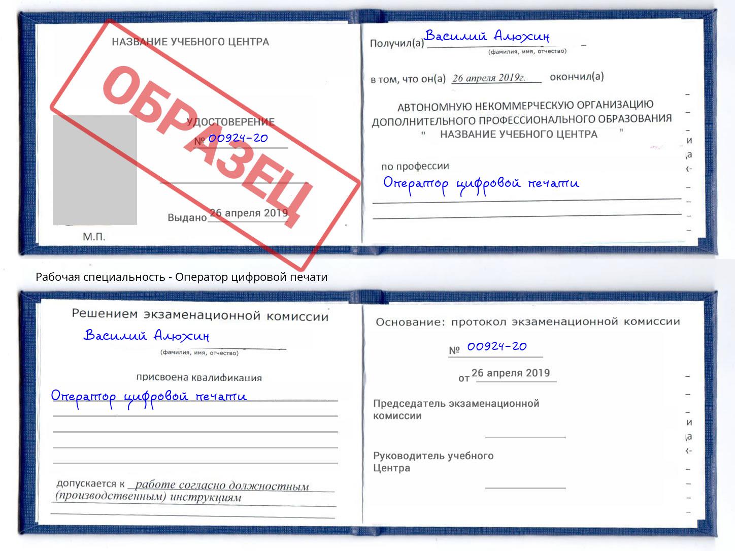 Оператор цифровой печати Барабинск